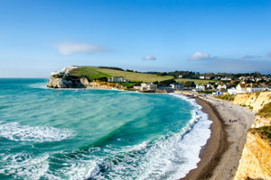 A beach on the isle of wight