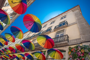 Umbrellas in Lisbon