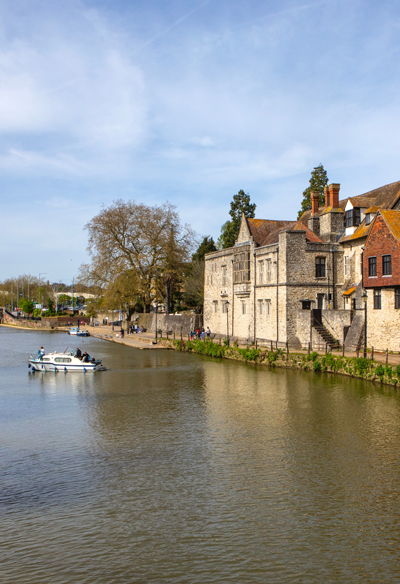 The River Medway By Archbishops Place, Maidstone