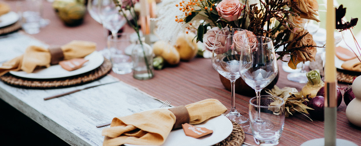 Wedding table decorations