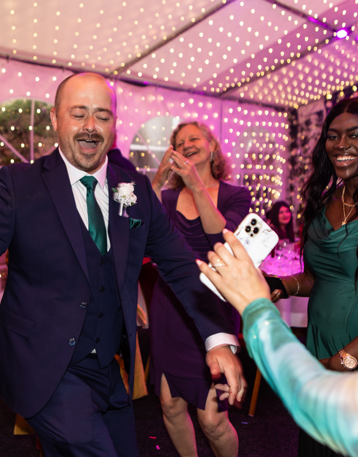 People dancing in the star chambers