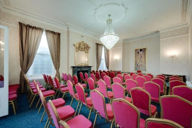 The Sky Chambers at Stone Court House set for a civil ceremony after restoration
