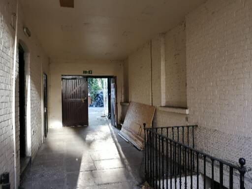 The Georgian Courtyard passage at Stone Court House before restoration