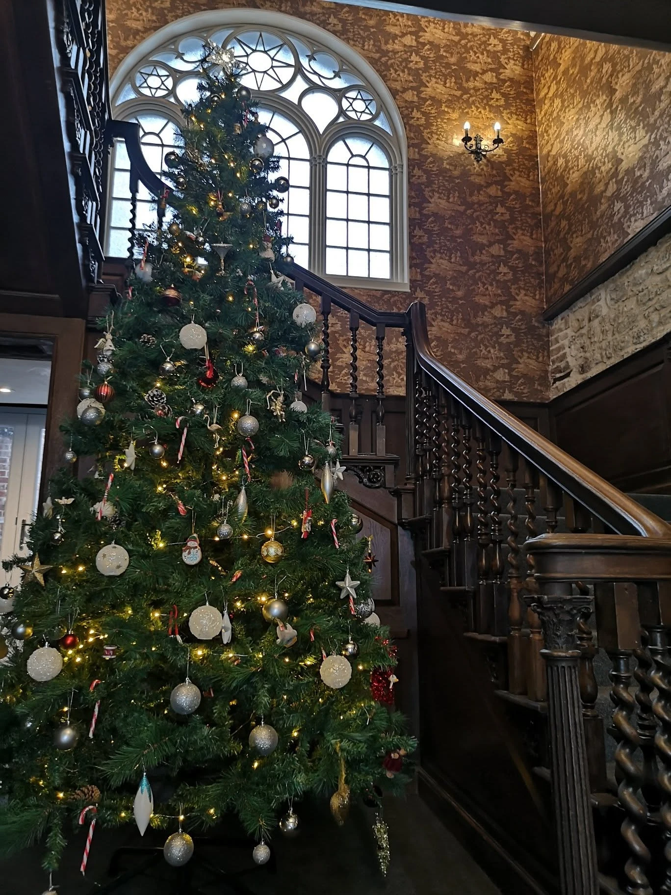 The finished space at Stone Court House dressed for Christmas
