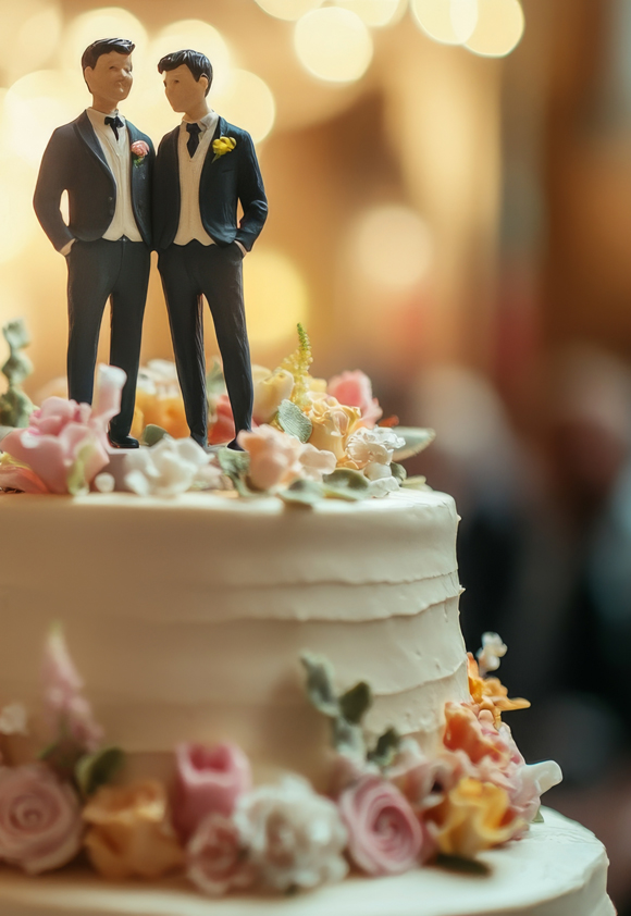 Groom and Groom cake topper
